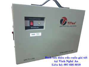 bình lưu điện cửa cuốn tại Vinh